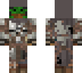 baby yoda in mando suit