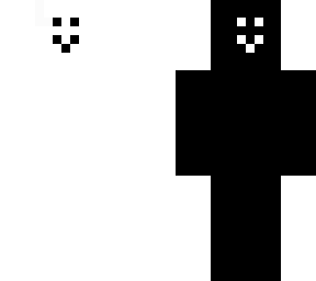 black and white in fort and back