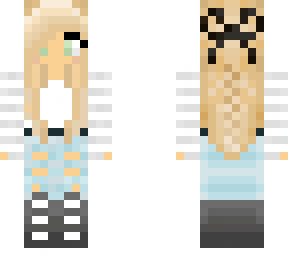 blonde girl with ripped blue jeans