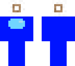 blue among us character holding tp