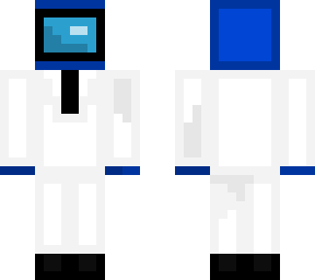 blue among us with white suit