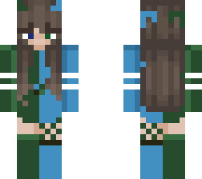 blue and green