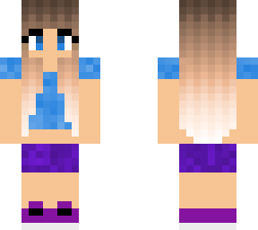 blue clothes girl