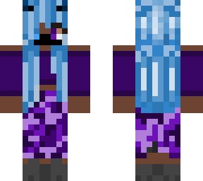 blue demon girl