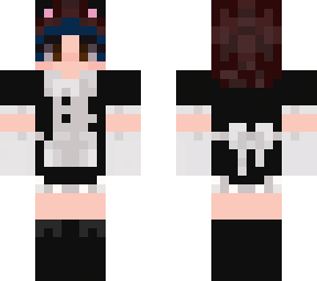 blue hair maid gurl