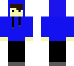 blue hoodie