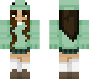 brown haired frog girl