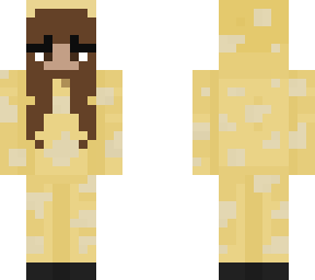 brunette in a moobloom onesie