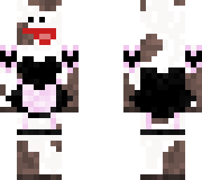 cow in a maid costume