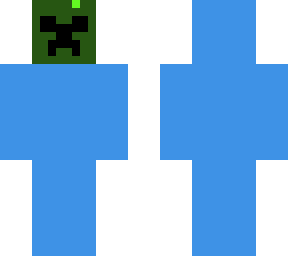 creeper skin with blue jacket