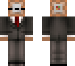 cute  command block in a tuxedo
