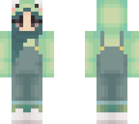frog girl overalls (edit)