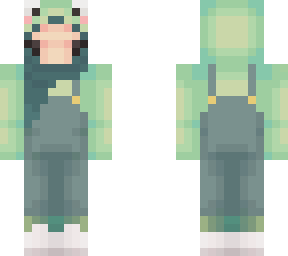 frog girl overalls (edit #2)