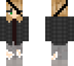girl with green eyes + eyepatch *fixed*
