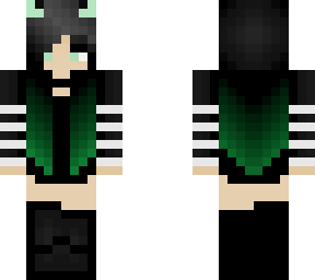 green demon egirl