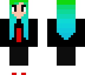 green hair girl