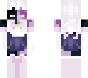 half black half pink school dress girl