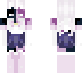 half black half pink school dress girl