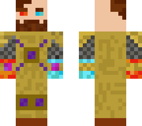 ice fire viking gold and chain armor