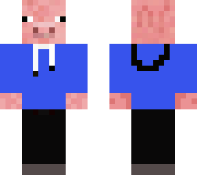 pig in blue