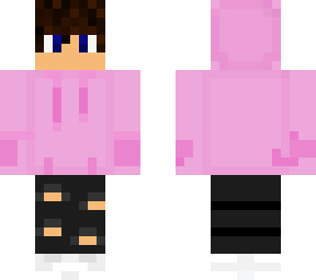 pink hoodie boy