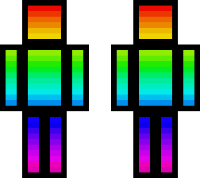 rainbow outlined in black