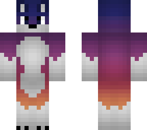 rainbow wolf without outer layer