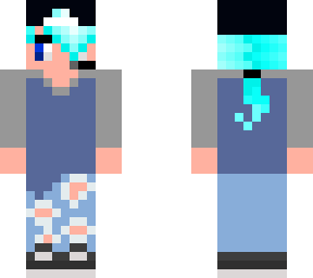 random blue fixed hat