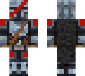 red mandalorian type amor