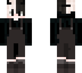 black on black overalls