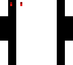 black white red eyes