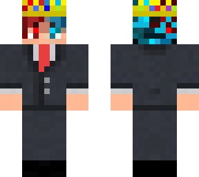 blue and red suit