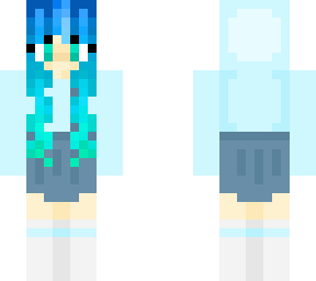 blue green hoodie