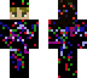 boy in glitch effect onesie