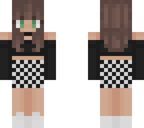 checkered skirt