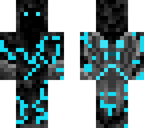 corrupted king blue aura | Minecraft Skin