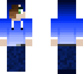 cute boy in fading blue hoodie