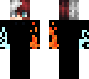 fire/ice boy black cloth