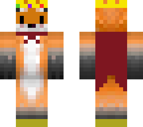 fox king with boots and cape