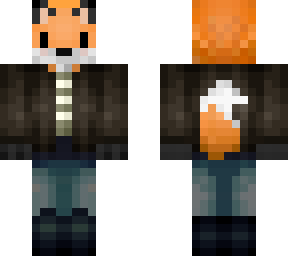 fox with clothing