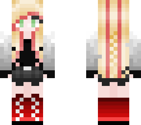 girl with red boots and green eyes