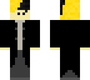 gold and black boy but with a black overcoat *updated*
