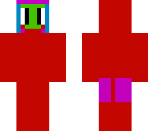horrible skin with a pink butt