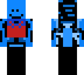 i don't know blue happy armored person