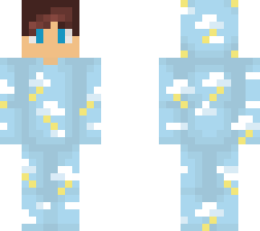 lighting onesie with blue eyes