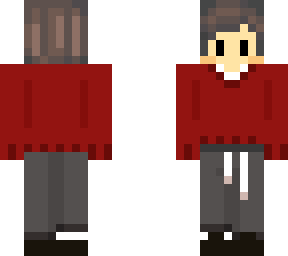 minecraft server skin red boy