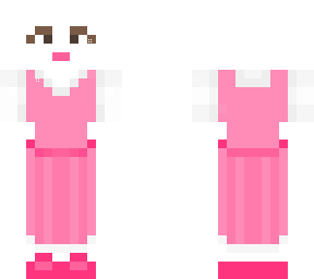 pink long dress