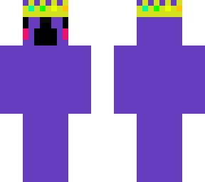 purple parrot with crown