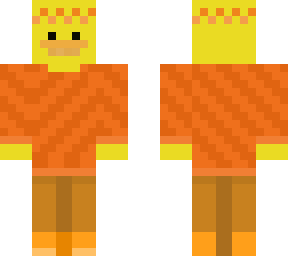 red duck in sweater