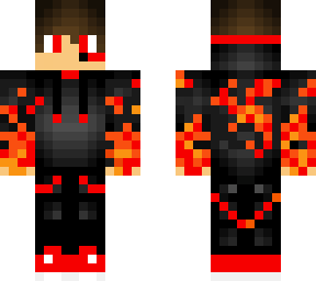 red gamer with fire